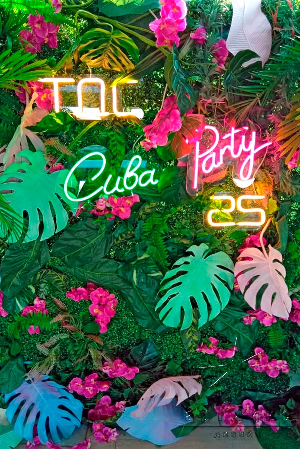 Оформление теплохода "Звезда Невы" для корпоративной вечеринки в стиле "CUBA PARTY"