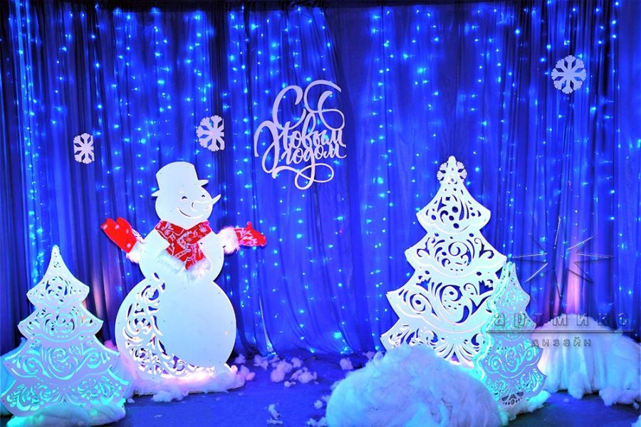Новогодние фотозоны "Два снеговика" и "Снеговик"