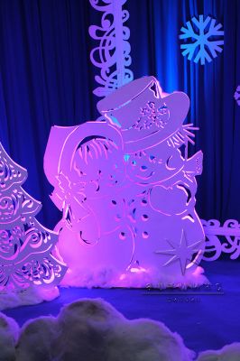 Новогодние световые фигуры - Снеговики Малыши